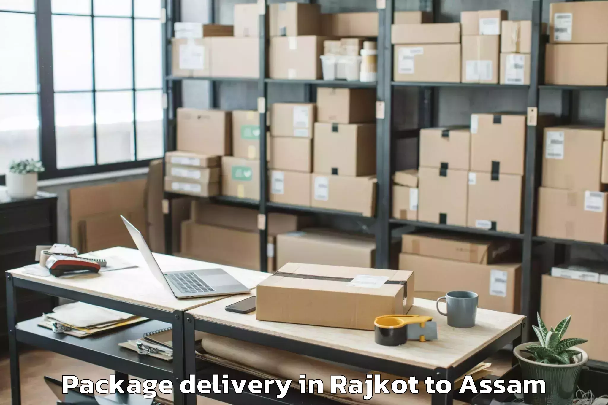 Get Rajkot to Silchar Airport Ixs Package Delivery